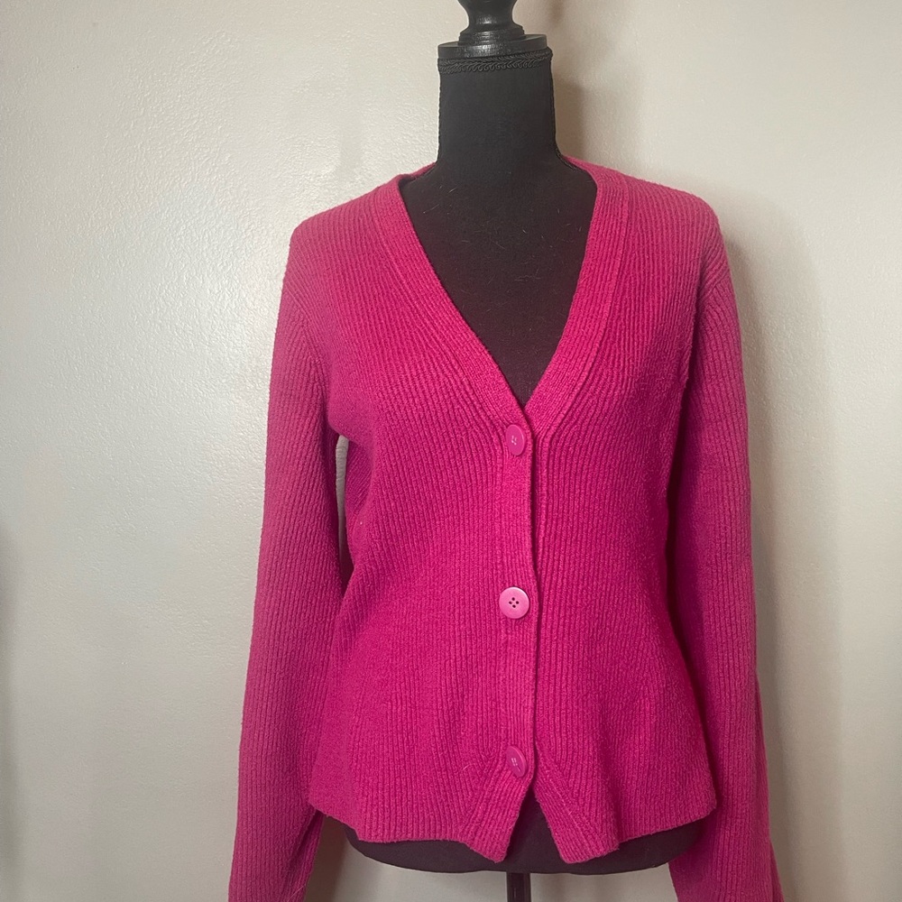 Helmet Lang - Pink Cardigan Sweater
